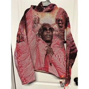 Brand X Young Thug Tapestry Hoodie Size Medium NWT Rare Streetwear